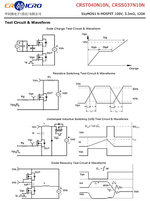 CRSS037N10N(華潤微) CRSS037N10N(華潤微)