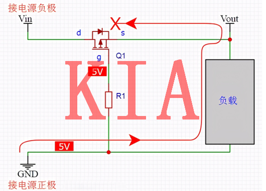 PMOS，防電源反接電路