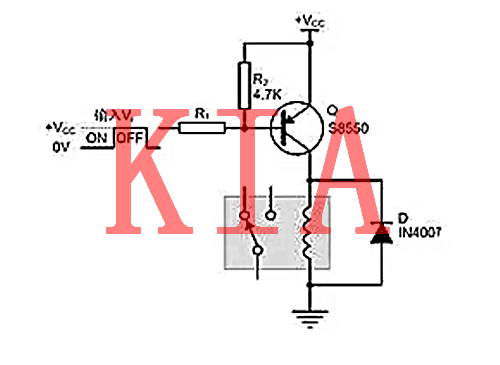 三極管驅動繼電器