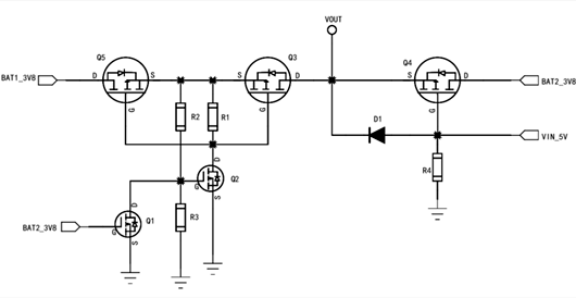 電路分享：三電源切換電路、雙電源切換電路-KIA MOS管