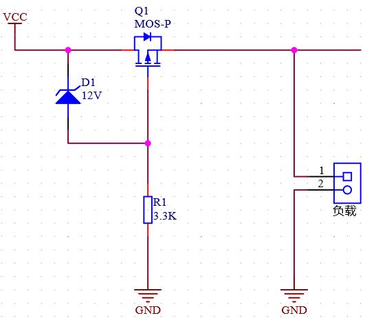 PMOS 雙向 開關 反接
