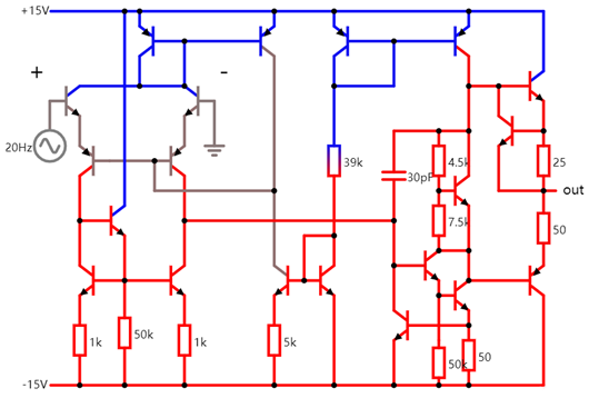 運算放大器內部電路圖,結構原理詳解-KIA MOS管