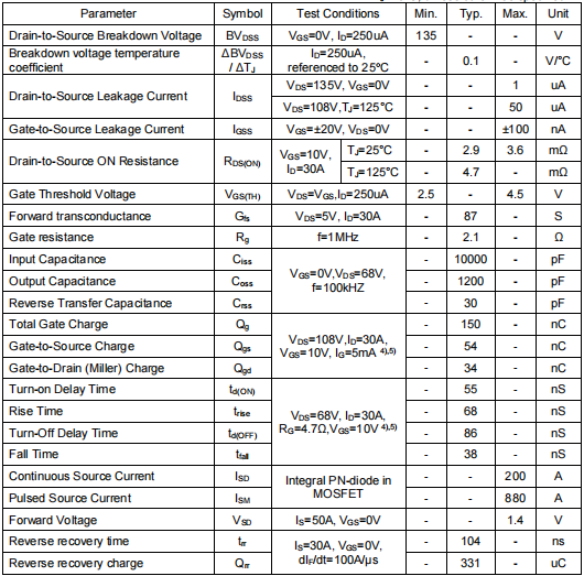 135v200a場效應管,KCT2213A