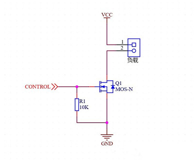 n溝道m(xù)os管開關電路