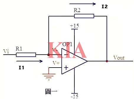 反相放大器,電路