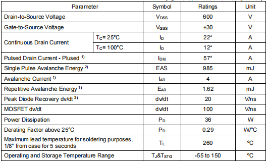 600v場效應管,KLF60R170B