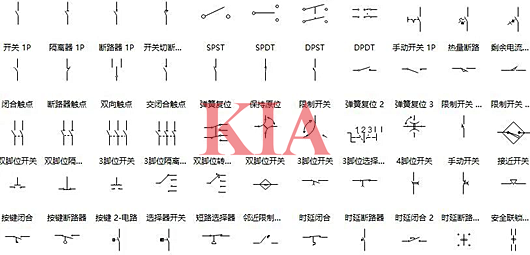 電路開關符號,電路圖開關符號怎么畫-KIA MOS管