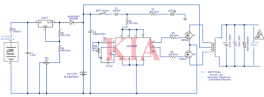 太陽(yáng)能逆變器電路