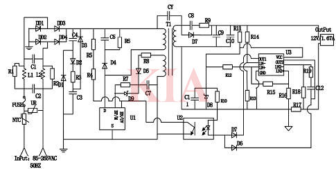 大功率LED燈驅動電路