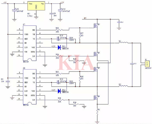 逆變器前級電路,后級電路